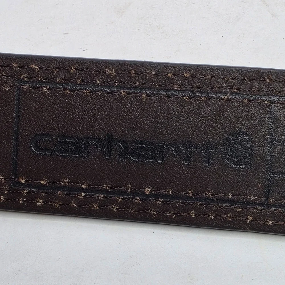 Carhartt Belt Tan Top Grain Leather Size 36 Measures 42